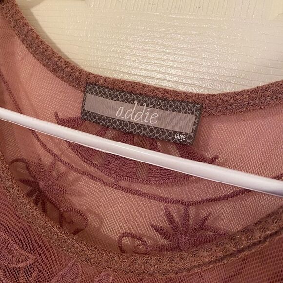 CUTE LACE AND THERMAL FABRIC BLOUSE - Picture 3 of 6